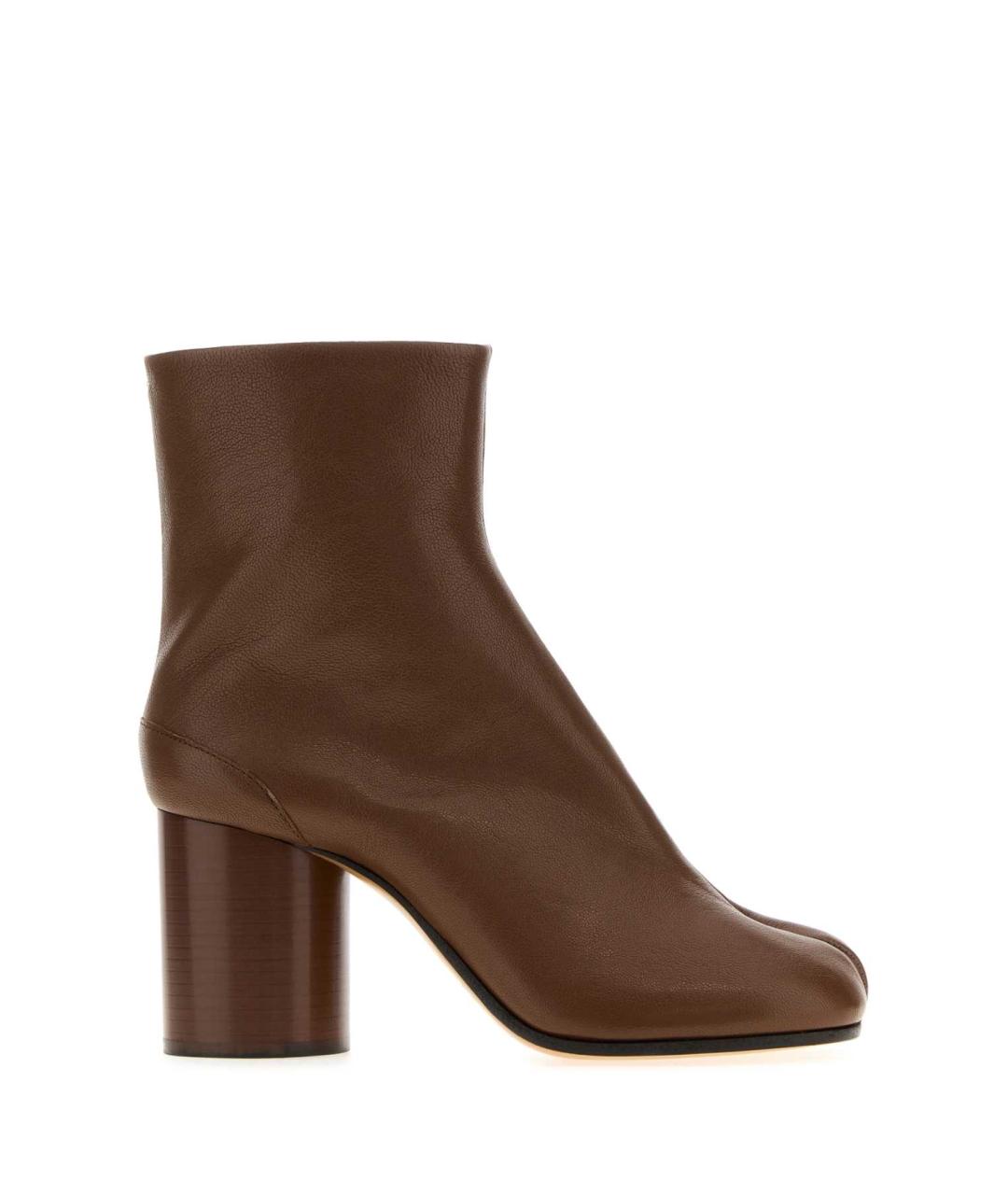 MAISON MARGIELA Коричневые кожаные сапоги, фото 1