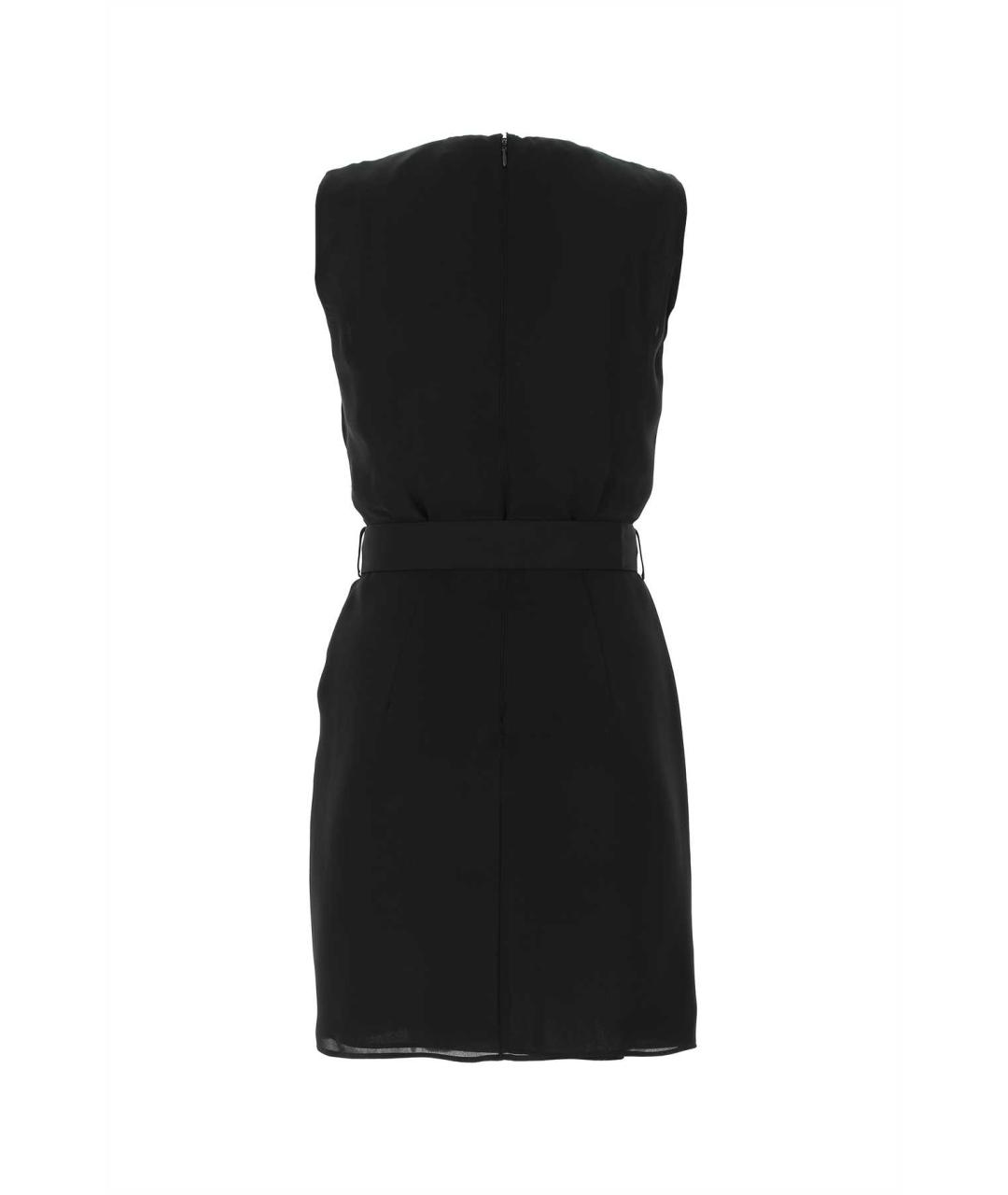 DSQUARED2 Черное шелковое повседневное платье, фото 2