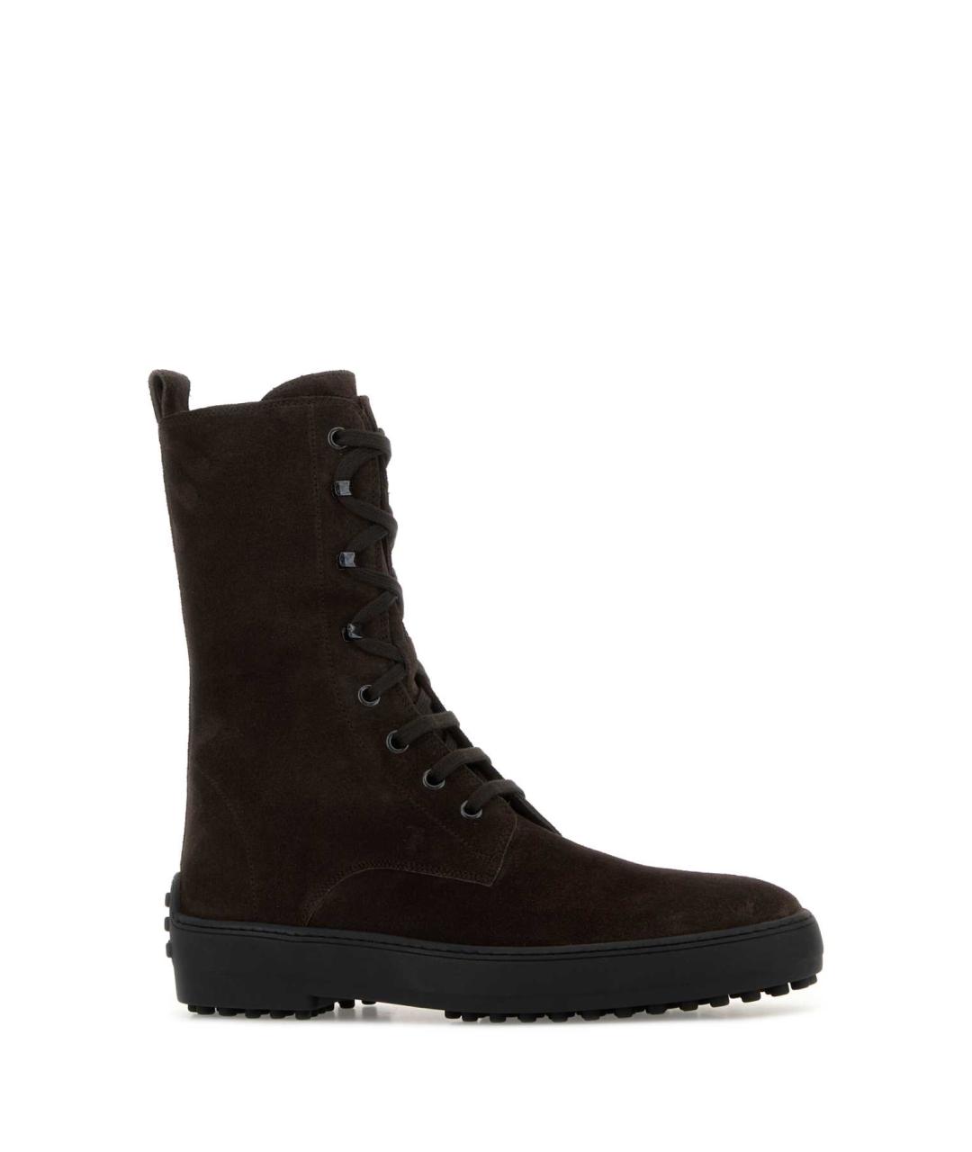 TOD'S Коричневые замшевые ботинки, фото 2