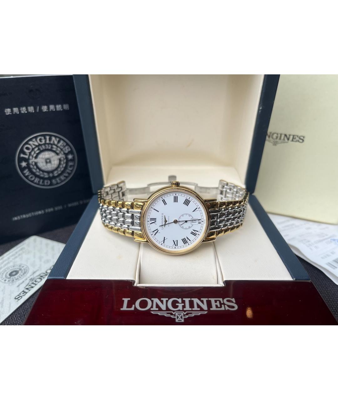 LONGINES Белые часы, фото 3