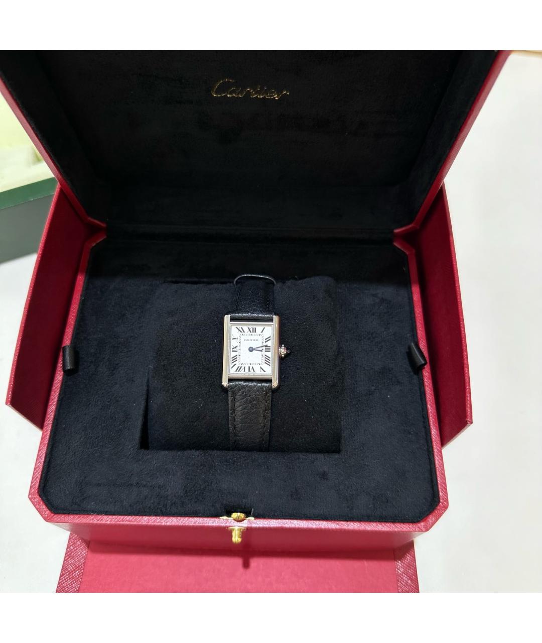 CARTIER Белые металлические часы, фото 2