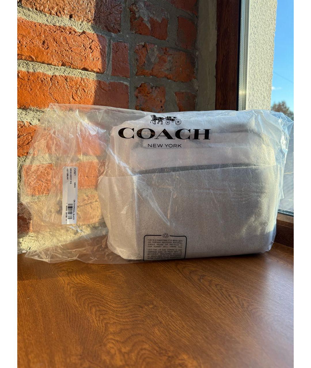 COACH Черная сумка на плечо, фото 8