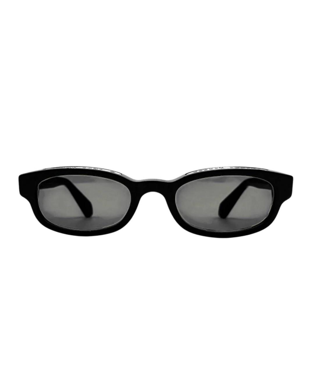 CHROME HEARTS Черные пластиковые солнцезащитные очки, фото 1