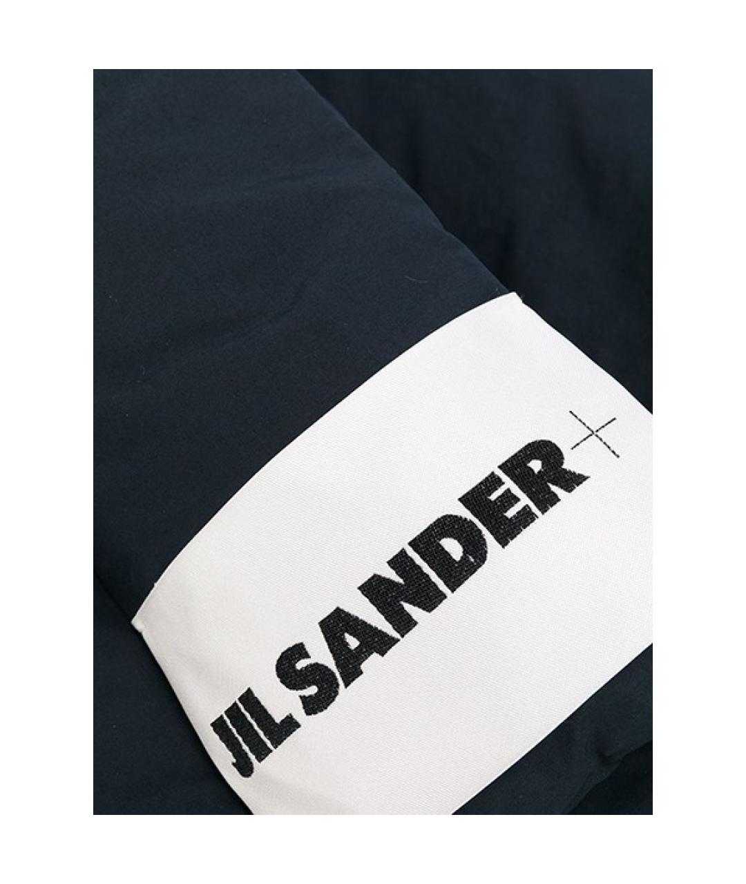 JIL SANDER Темно-синий шарф, фото 3
