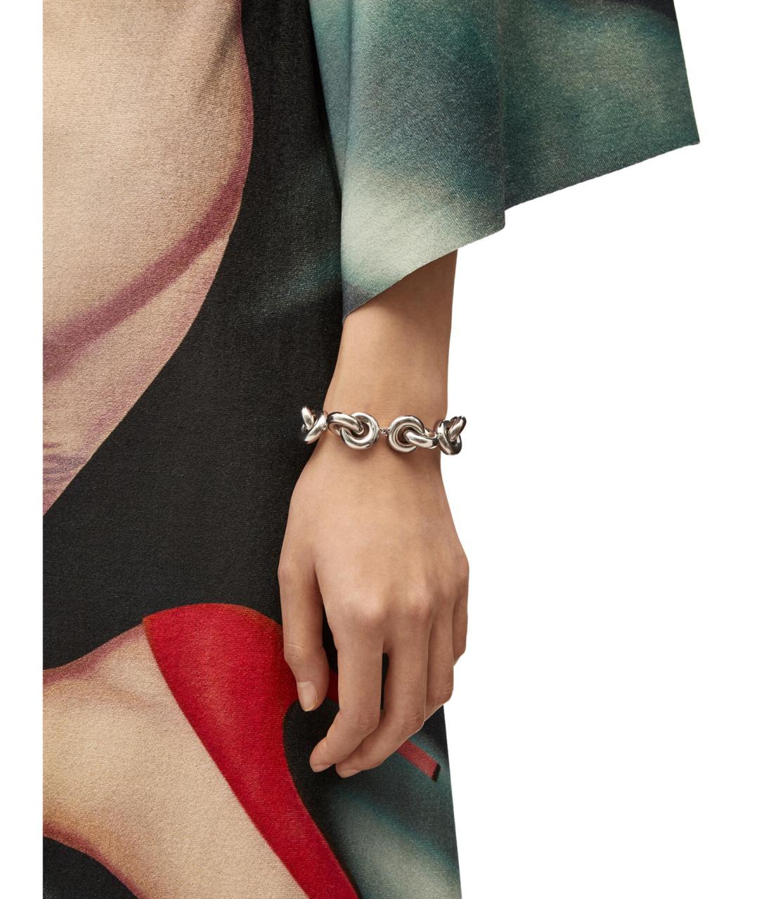 LOEWE Серебрянный металлический браслет, фото 2