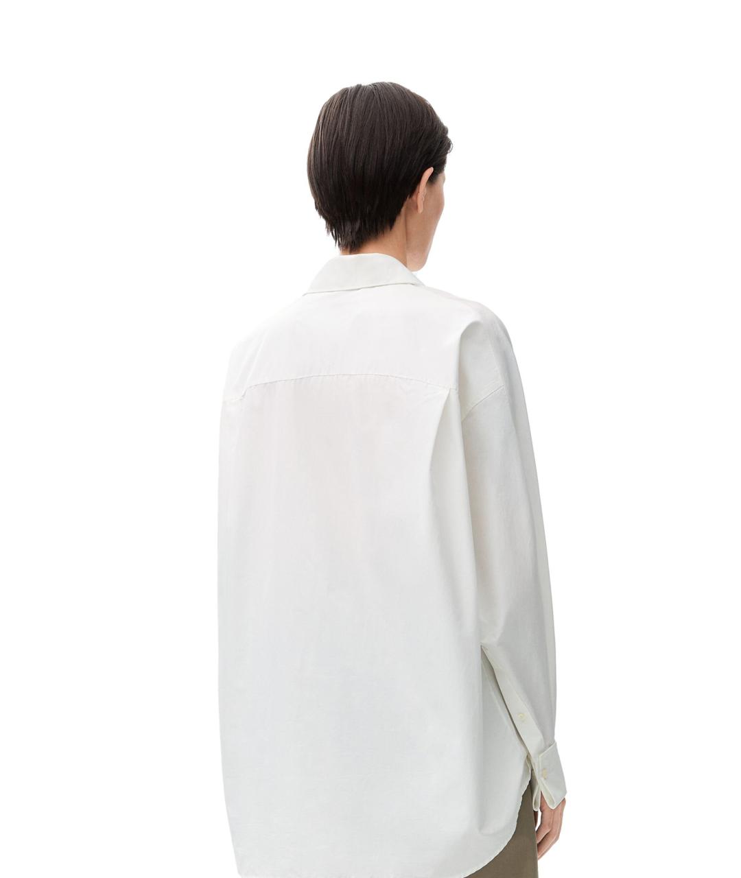 LOEWE Белая хлопковая рубашка, фото 4