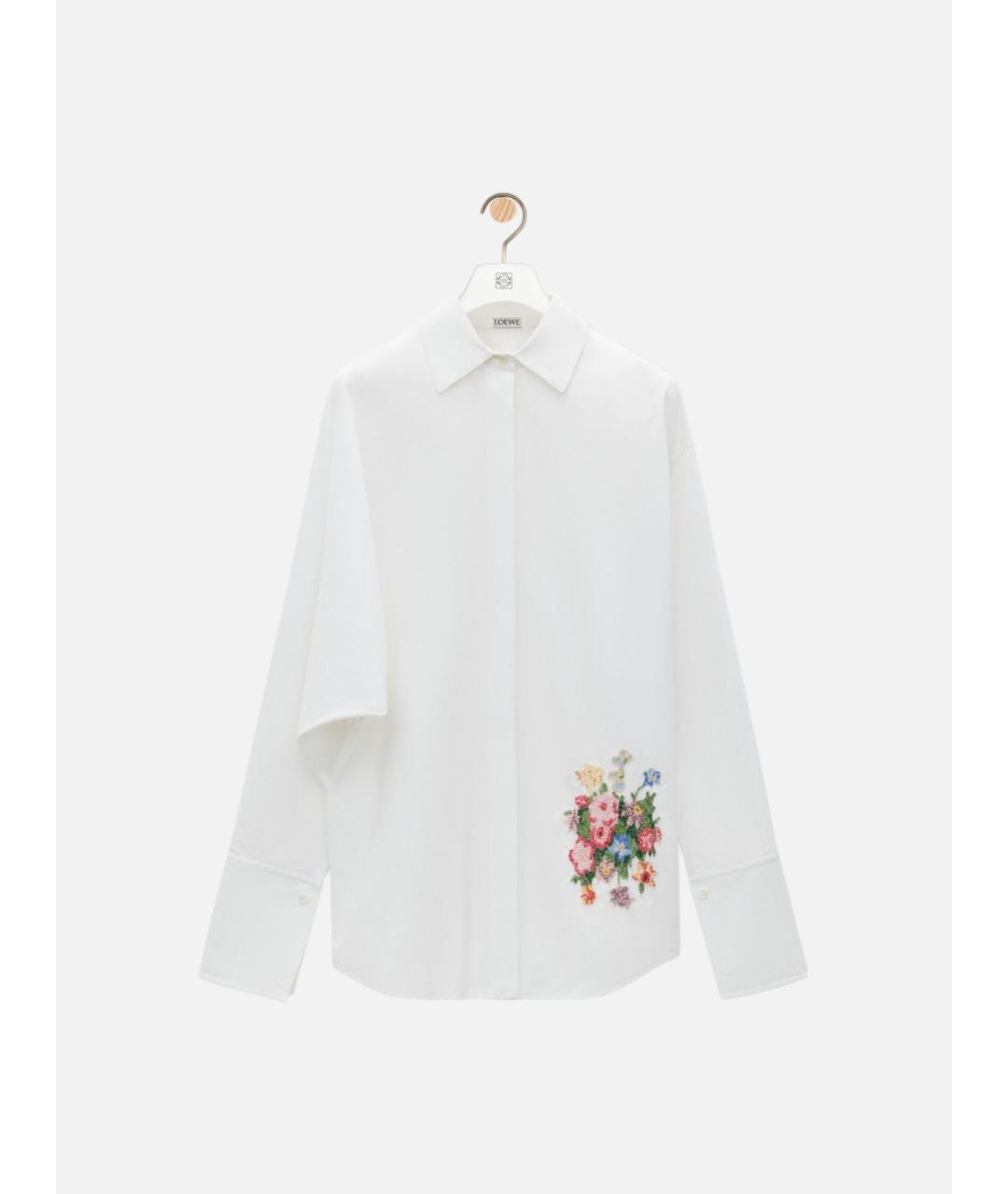 LOEWE Белая хлопковая рубашка, фото 5