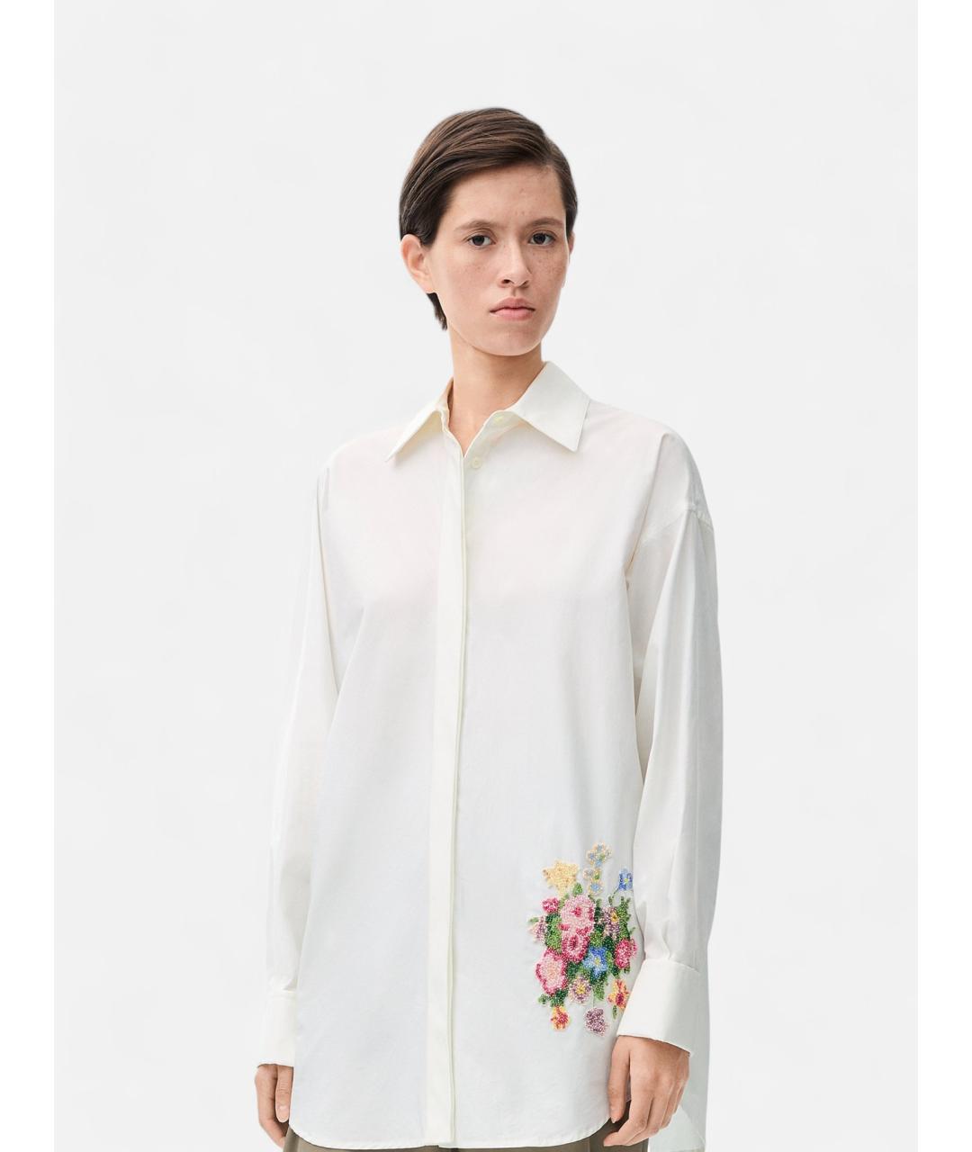 LOEWE Белая хлопковая рубашка, фото 2