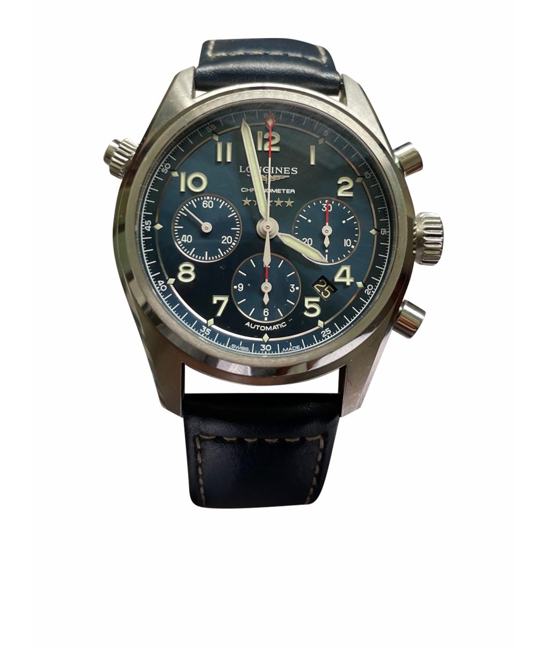 LONGINES Темно-синие металлические часы, фото 1