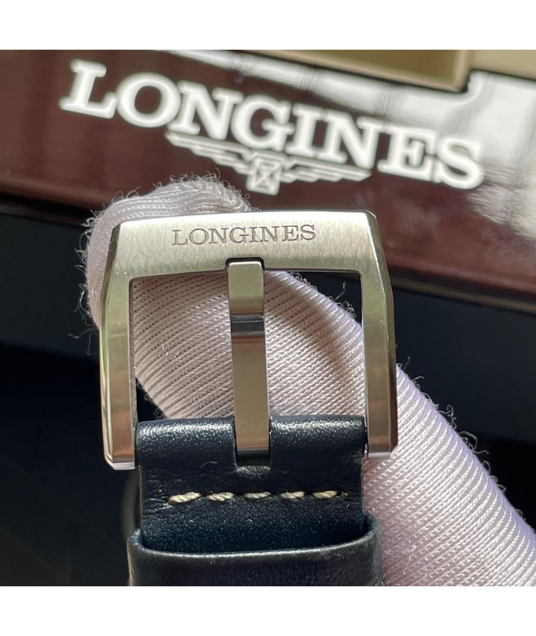 LONGINES Темно-синие металлические часы, фото 7