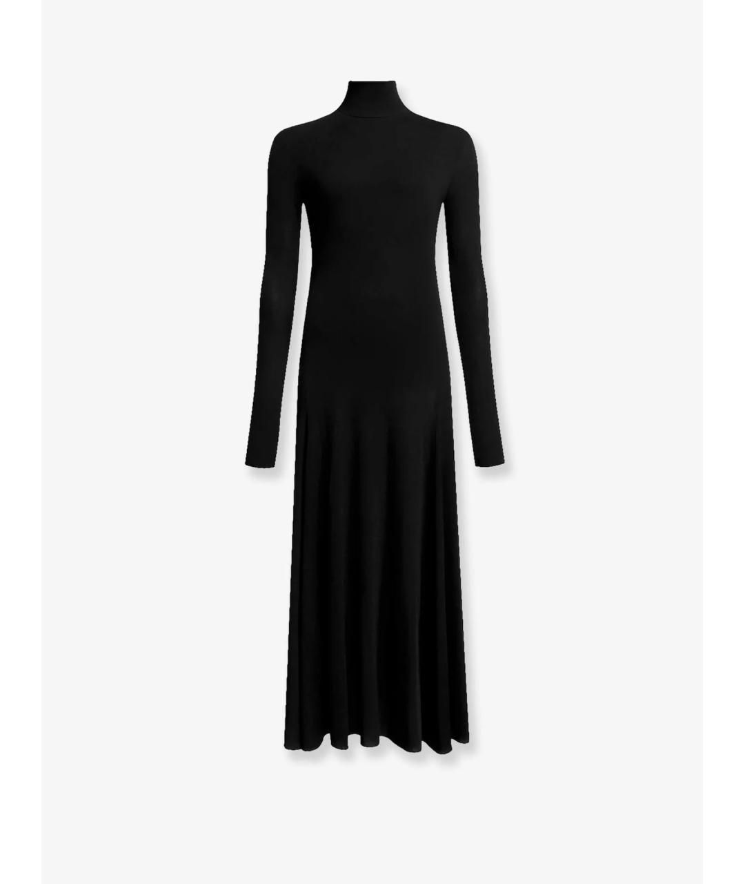 ALAIA Черное вискозное коктейльное платье, фото 6