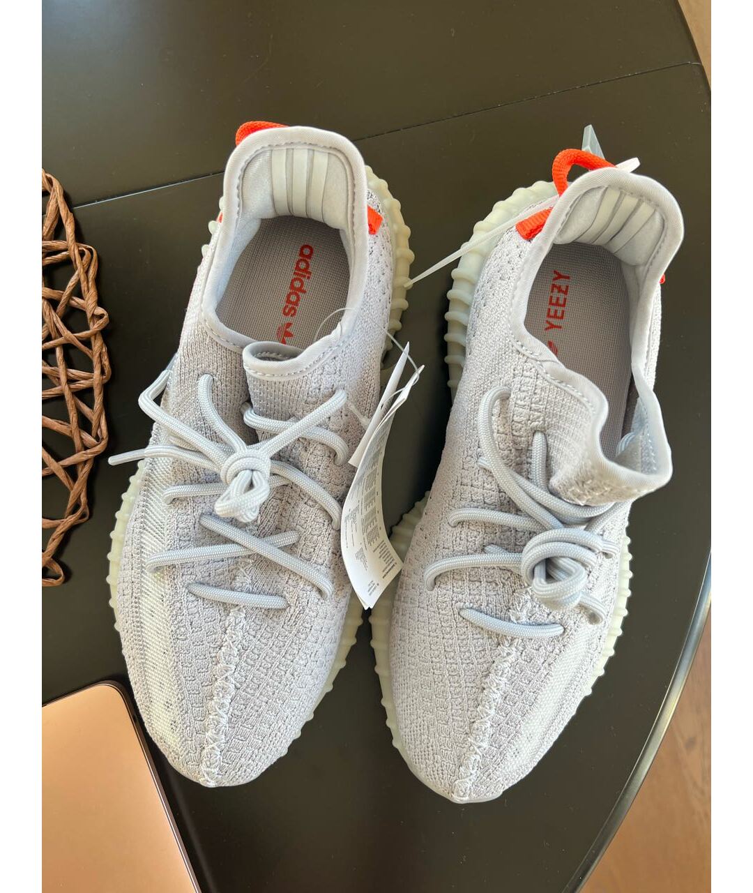 ADIDAS YEEZY Серые текстильные кроссовки, фото 4