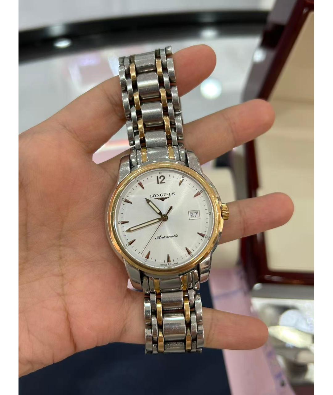 LONGINES Белые часы из розового золота, фото 2