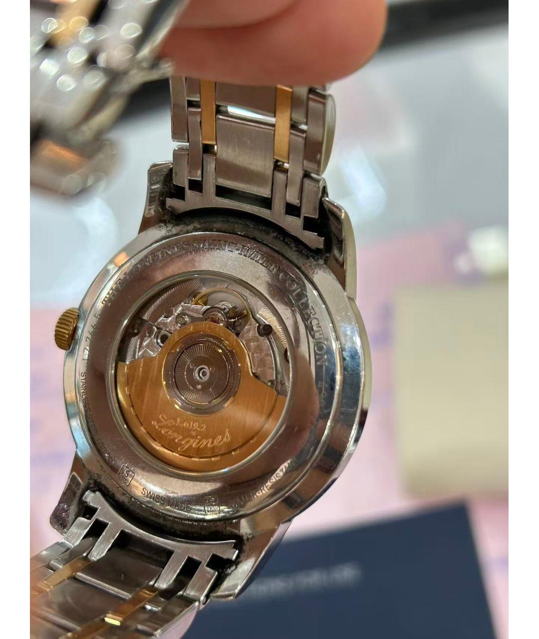 LONGINES Белые часы из розового золота, фото 6