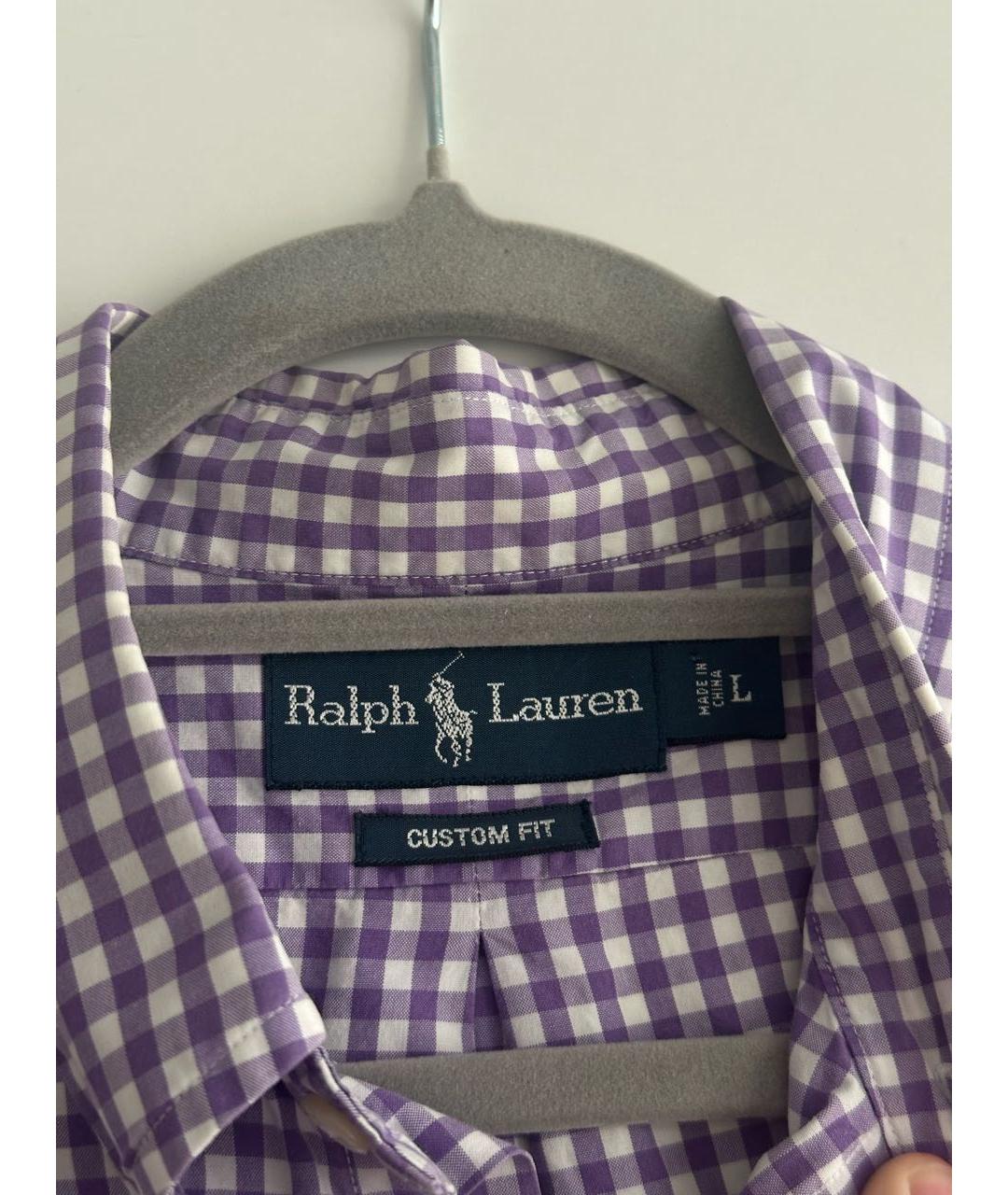 RALPH LAUREN Фиолетовая хлопковая рубашка, фото 3
