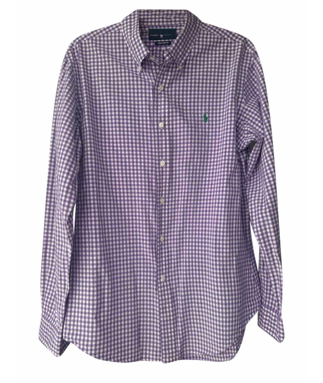 RALPH LAUREN Фиолетовая хлопковая рубашка, фото 1