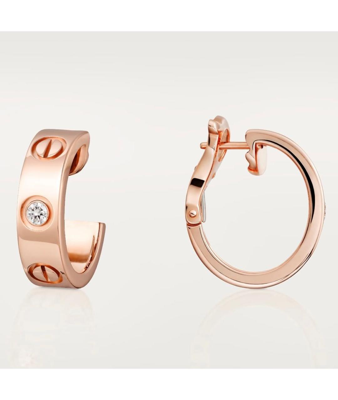 CARTIER Серьги из розового золота, фото 4