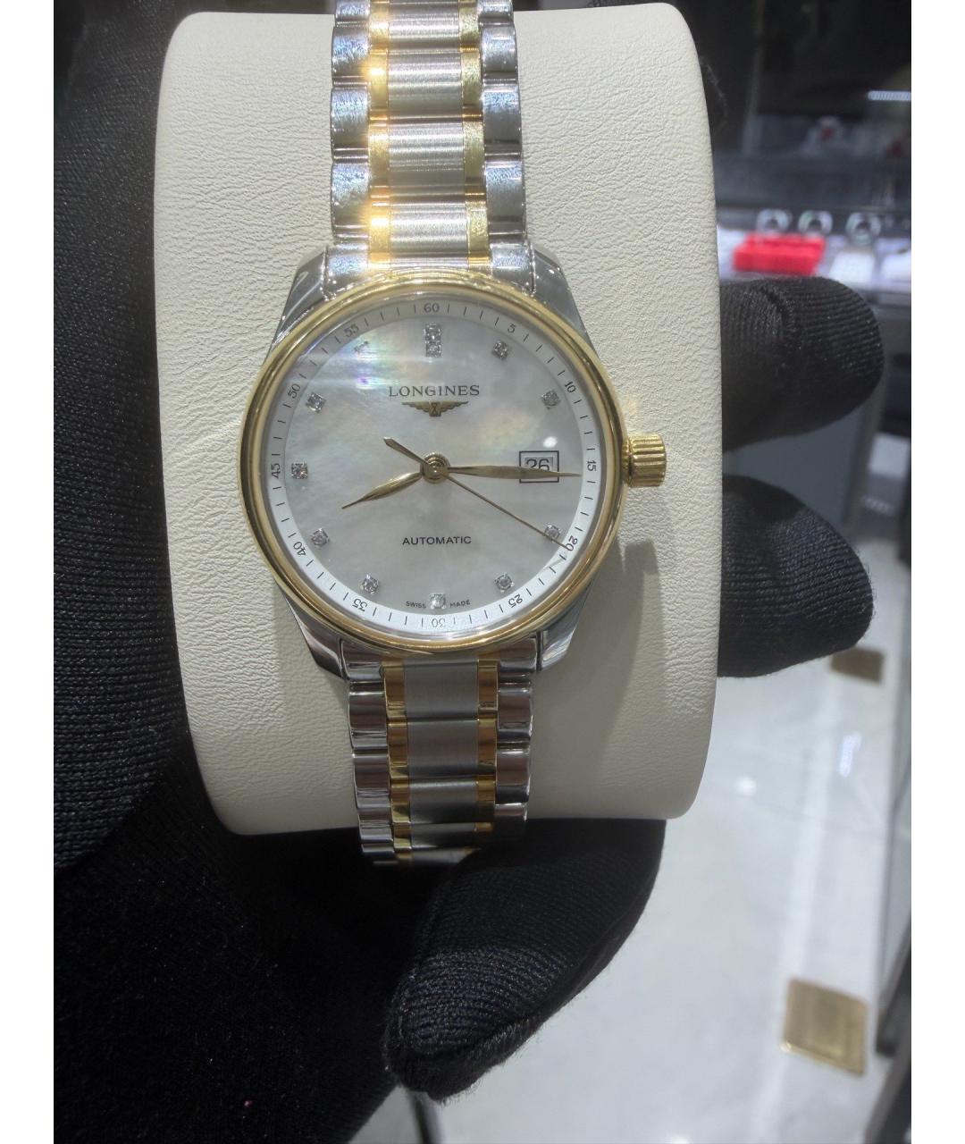 LONGINES Белые металлические часы, фото 2