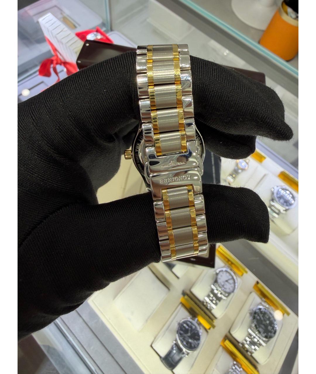 LONGINES Белые металлические часы, фото 7