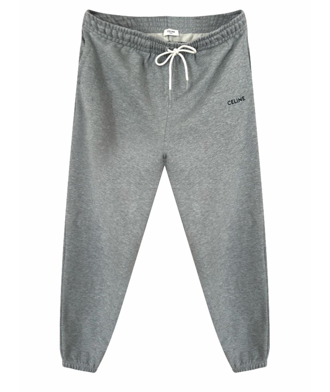 CELINE Серые хлопковые спортивные брюки и шорты, фото 1