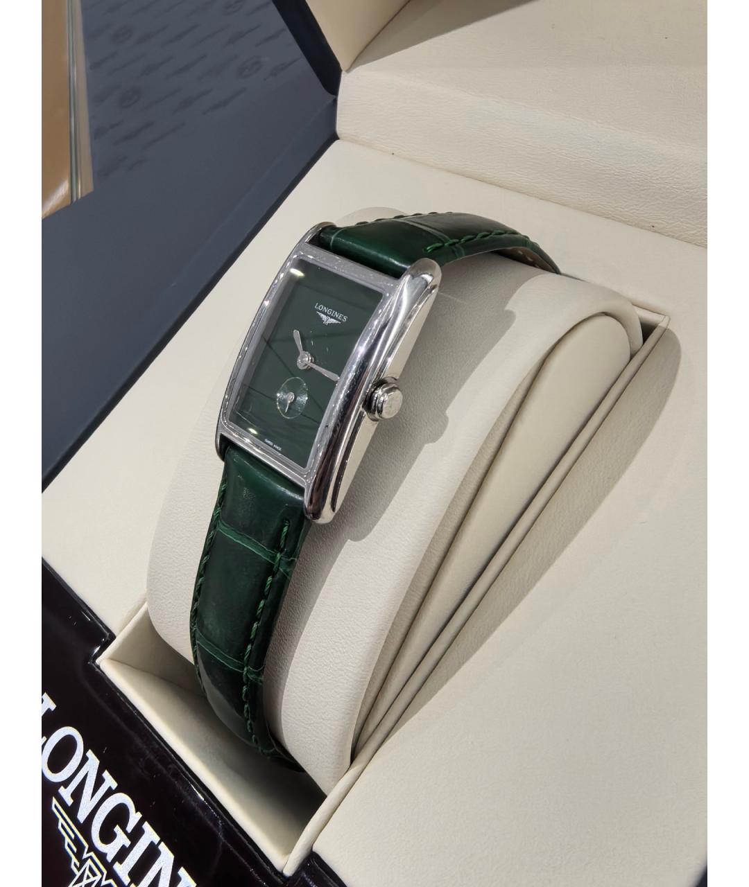 LONGINES Зеленые металлические часы, фото 2