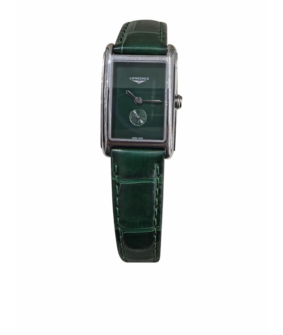 LONGINES Зеленые металлические часы, фото 1