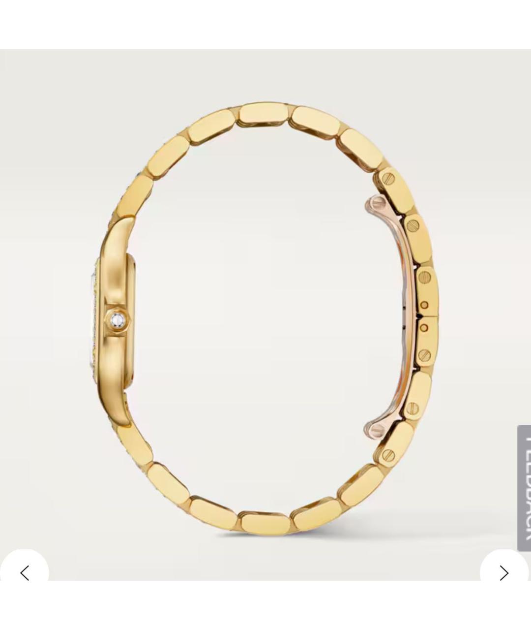CARTIER Золотые часы из желтого золота, фото 3
