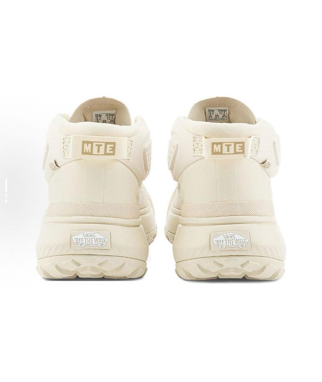 VANS Бежевые текстильные кроссовки, фото 5