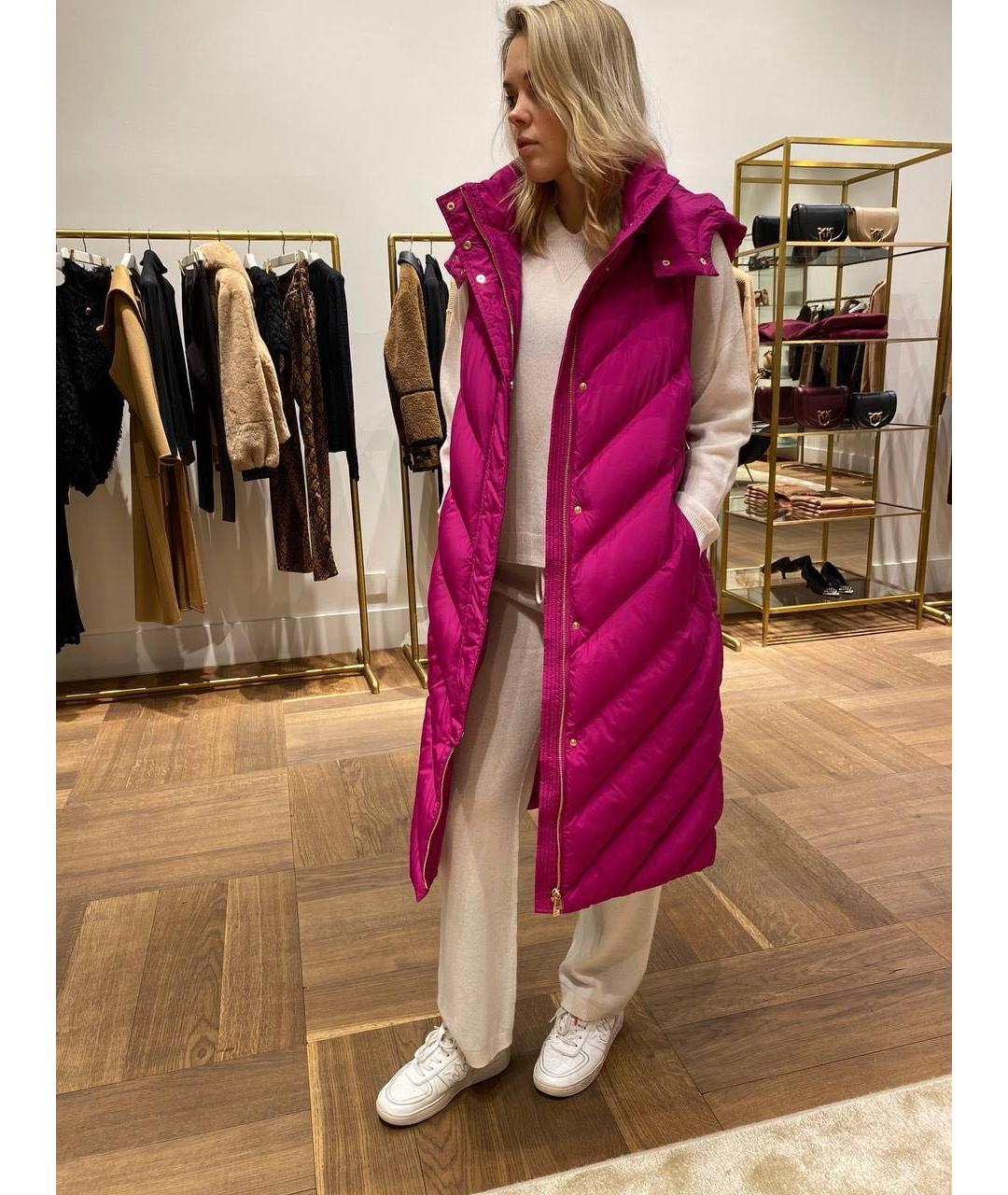 PINKO Фуксия пуховик, фото 7