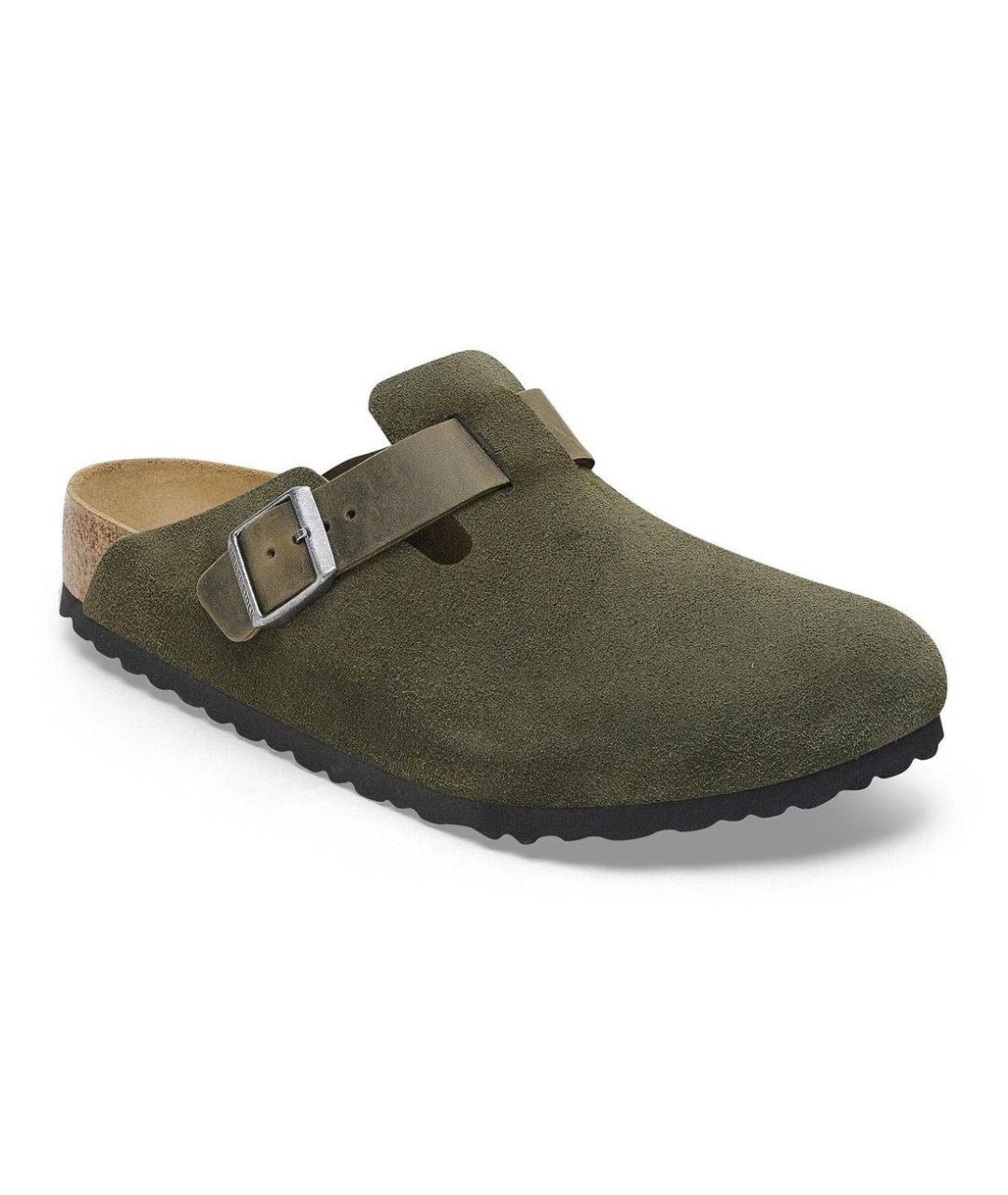 BIRKENSTOCK Хаки замшевые сандалии, фото 2