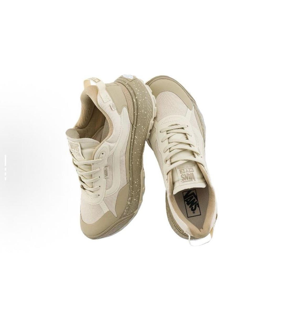 VANS Бежевые текстильные кроссовки, фото 4