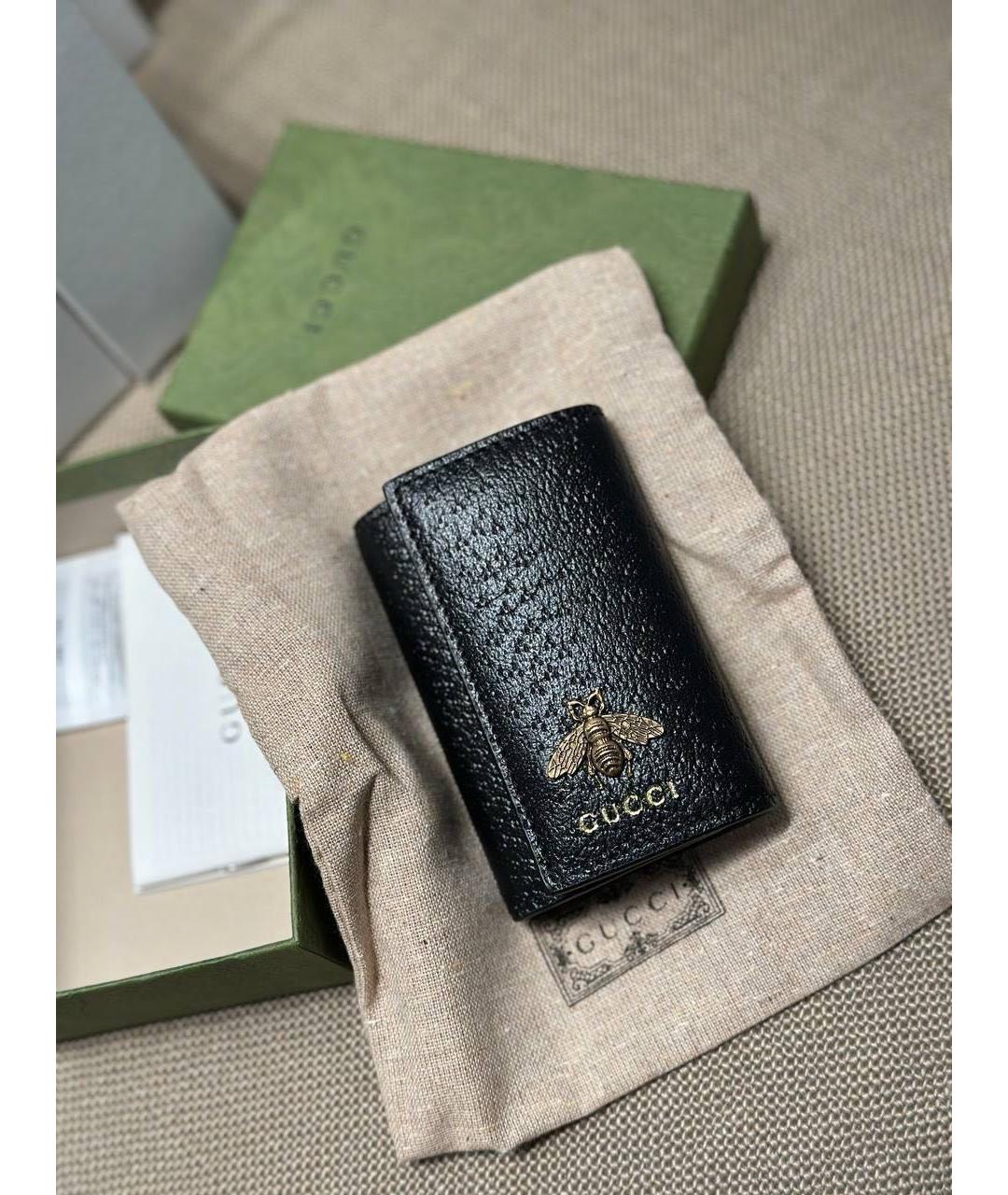 GUCCI Черная ключница, фото 3