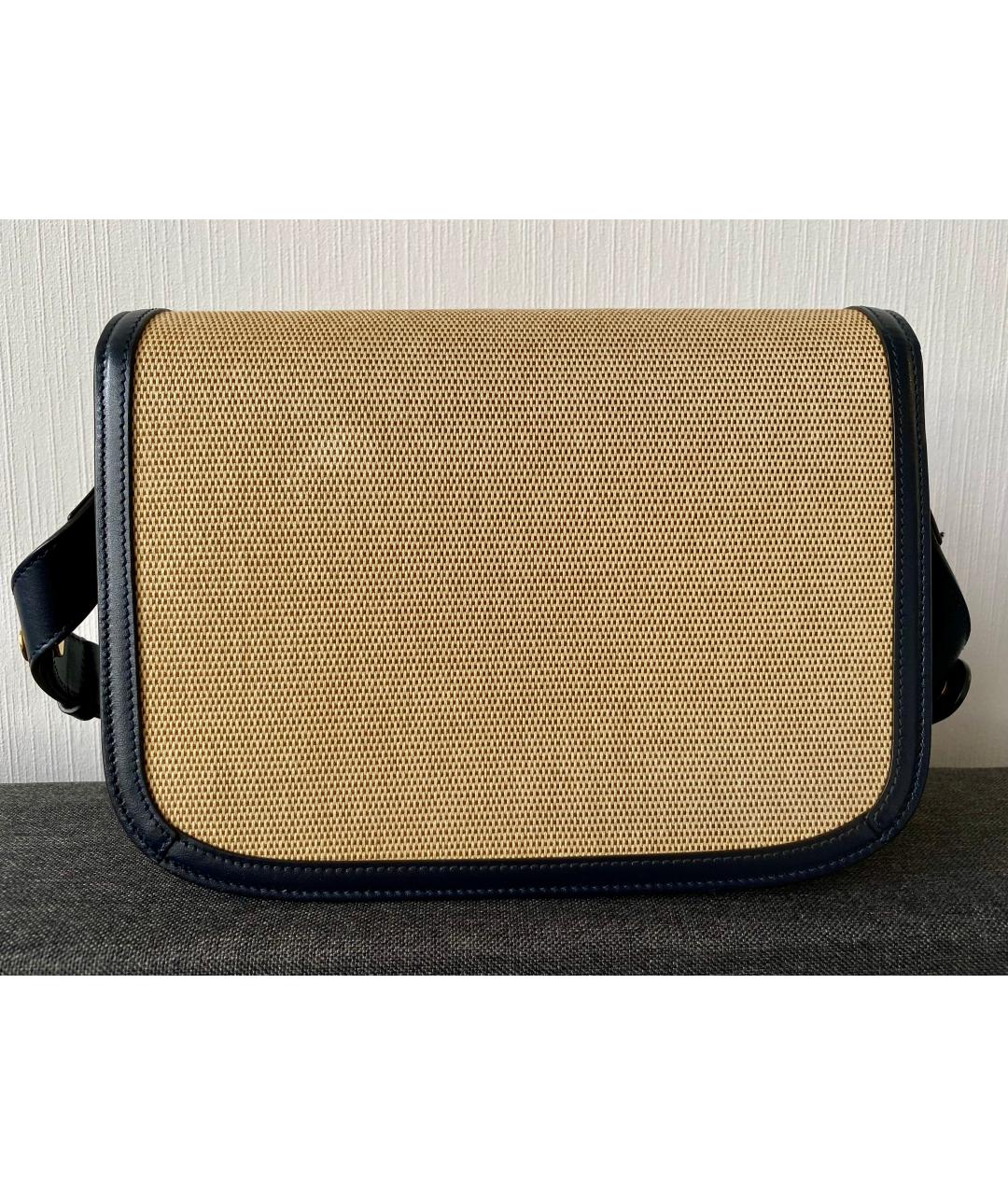 GUCCI Бежевая кожаная сумка через плечо, фото 3