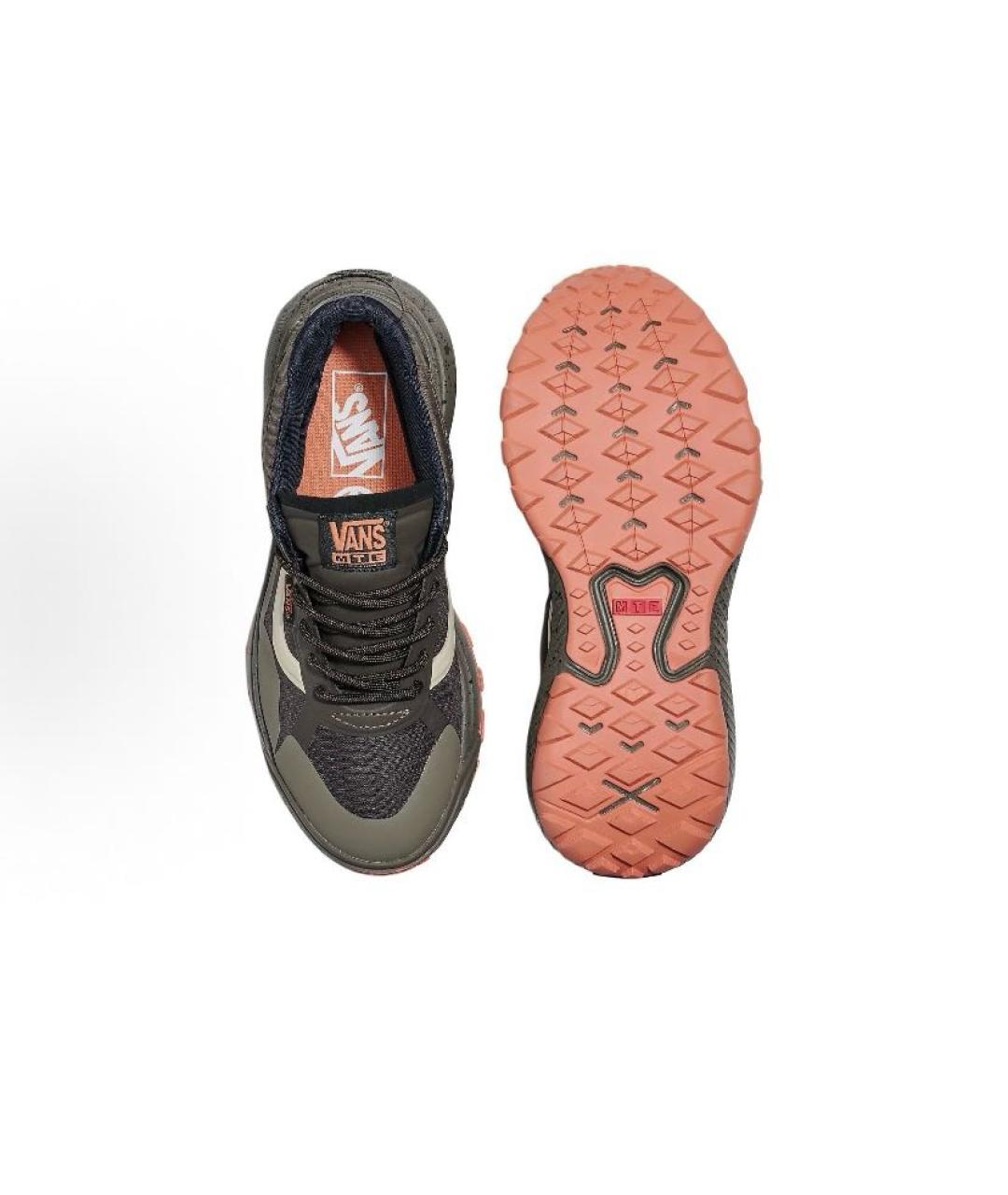 VANS Хаки текстильные кроссовки, фото 5