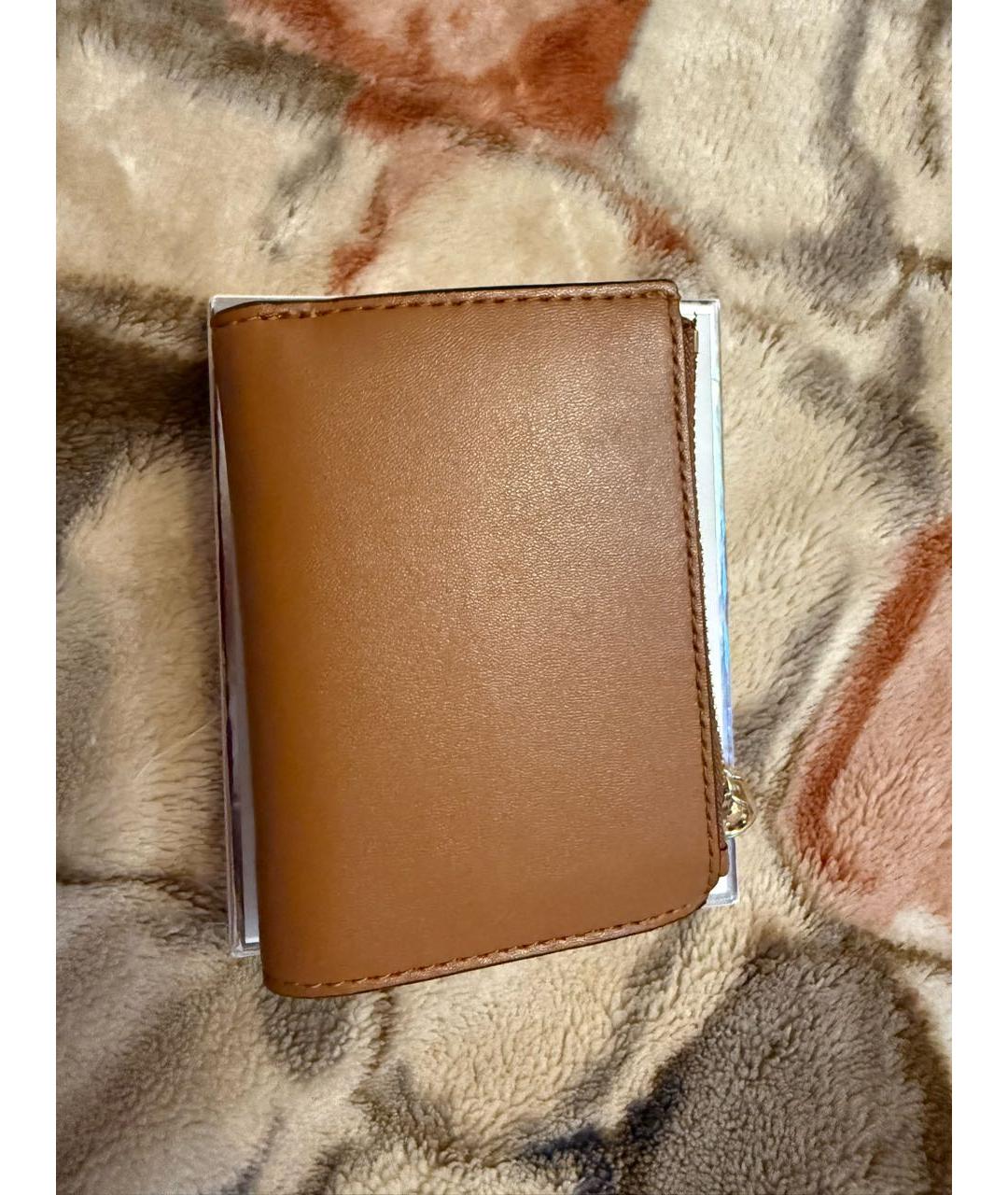 MICHAEL KORS Коричневый кожаный кошелек, фото 3