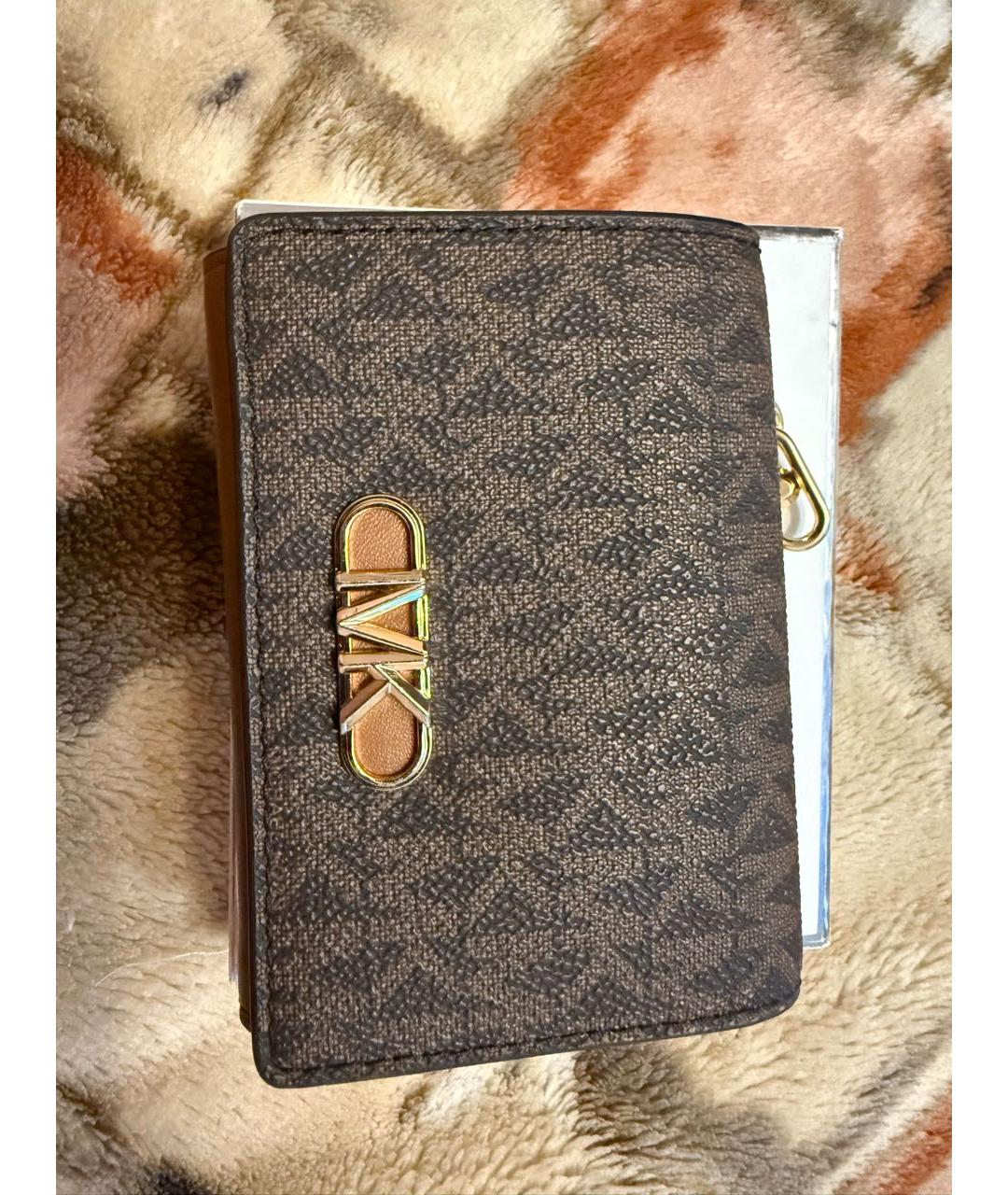 MICHAEL KORS Коричневый кожаный кошелек, фото 5