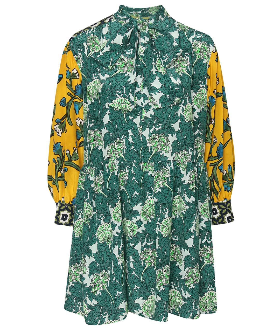 WEEKEND MAX MARA Зеленые шелковое повседневное платье, фото 1