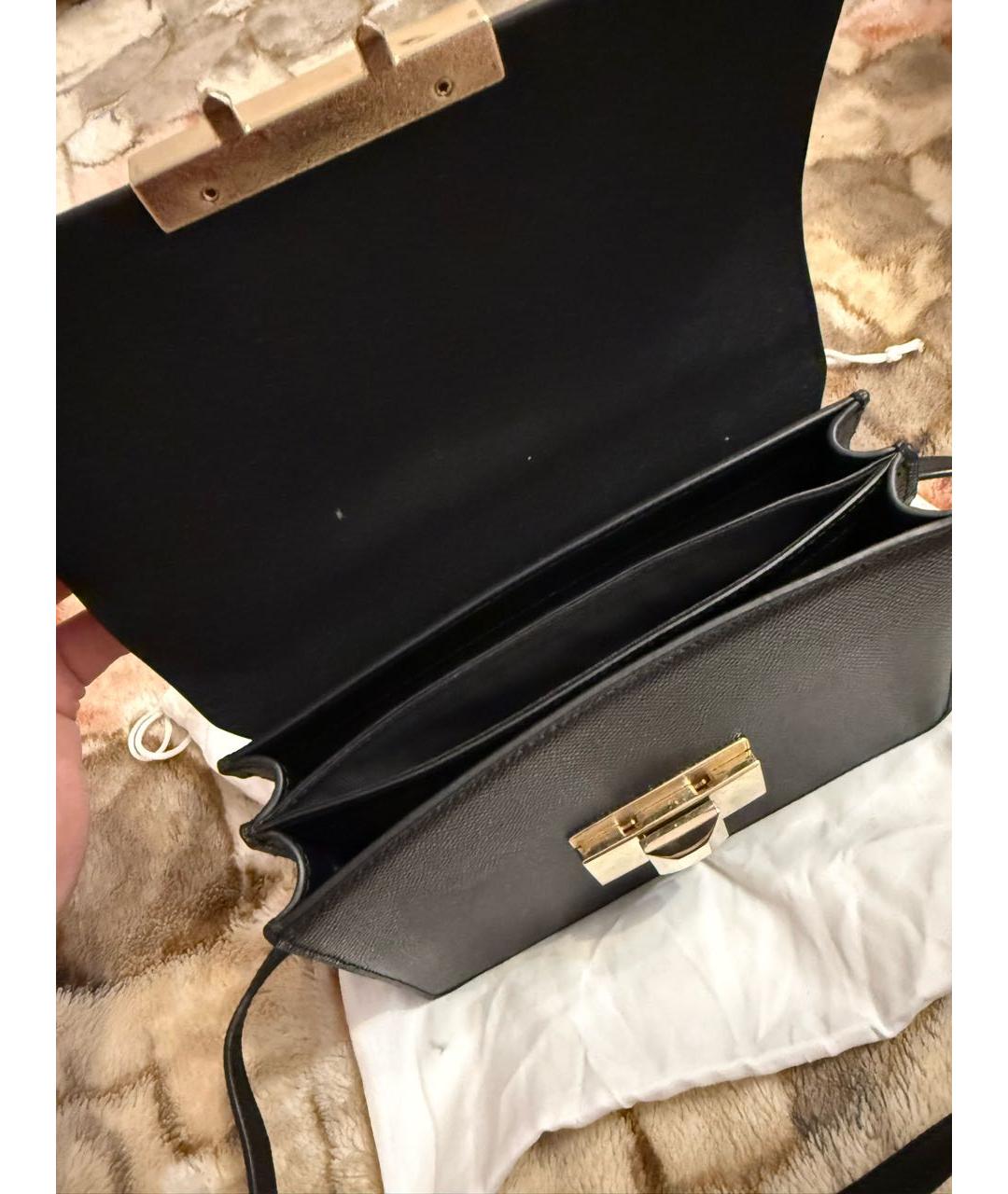 FURLA Черная кожаная сумка через плечо, фото 4