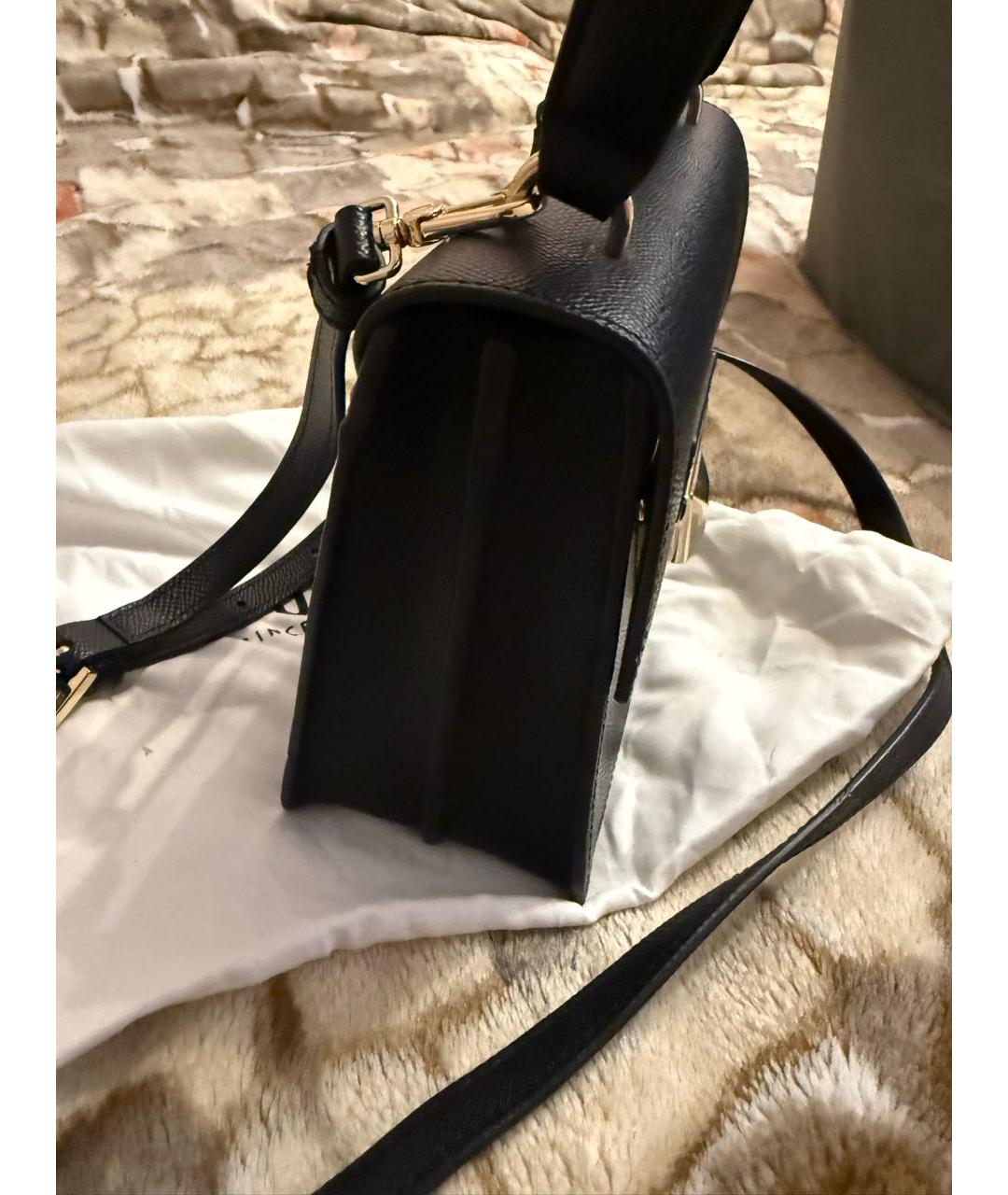 FURLA Черная кожаная сумка через плечо, фото 2