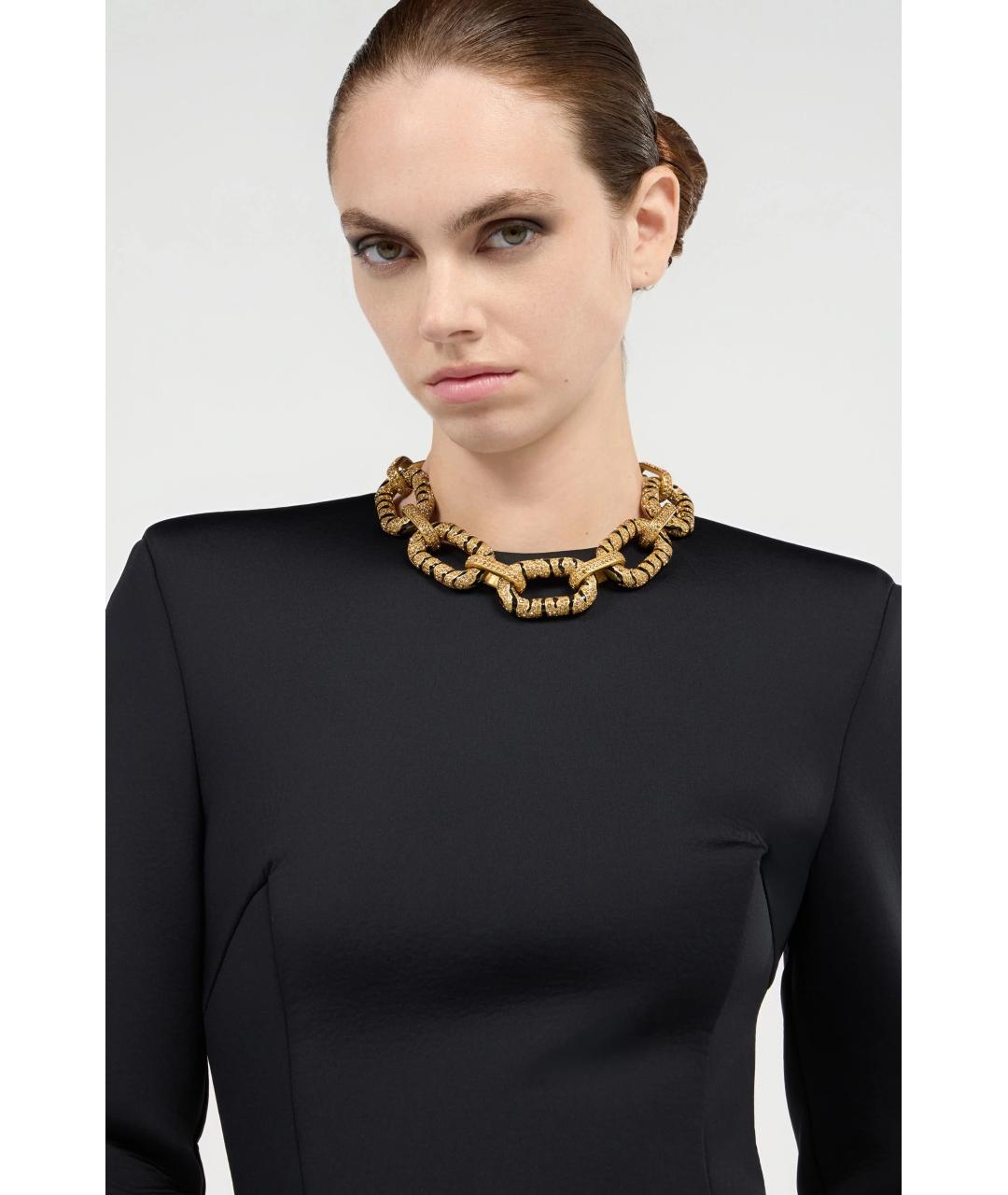ROBERTO CAVALLI Золотое металлическое колье, фото 3