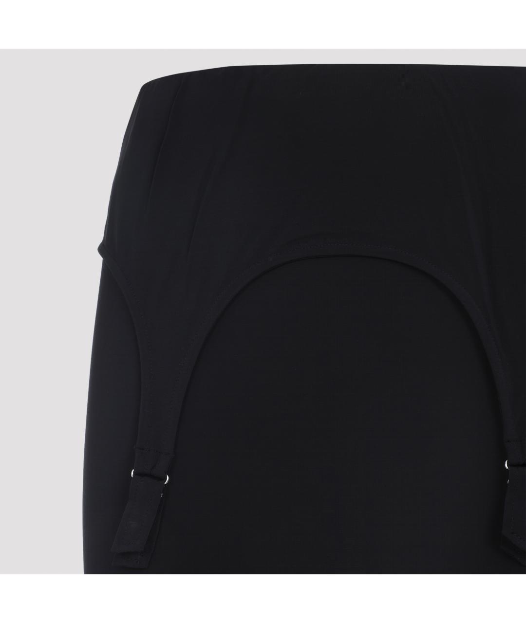 JEAN PAUL GAULTIER Темно-синяя вискозная юбка макси, фото 3