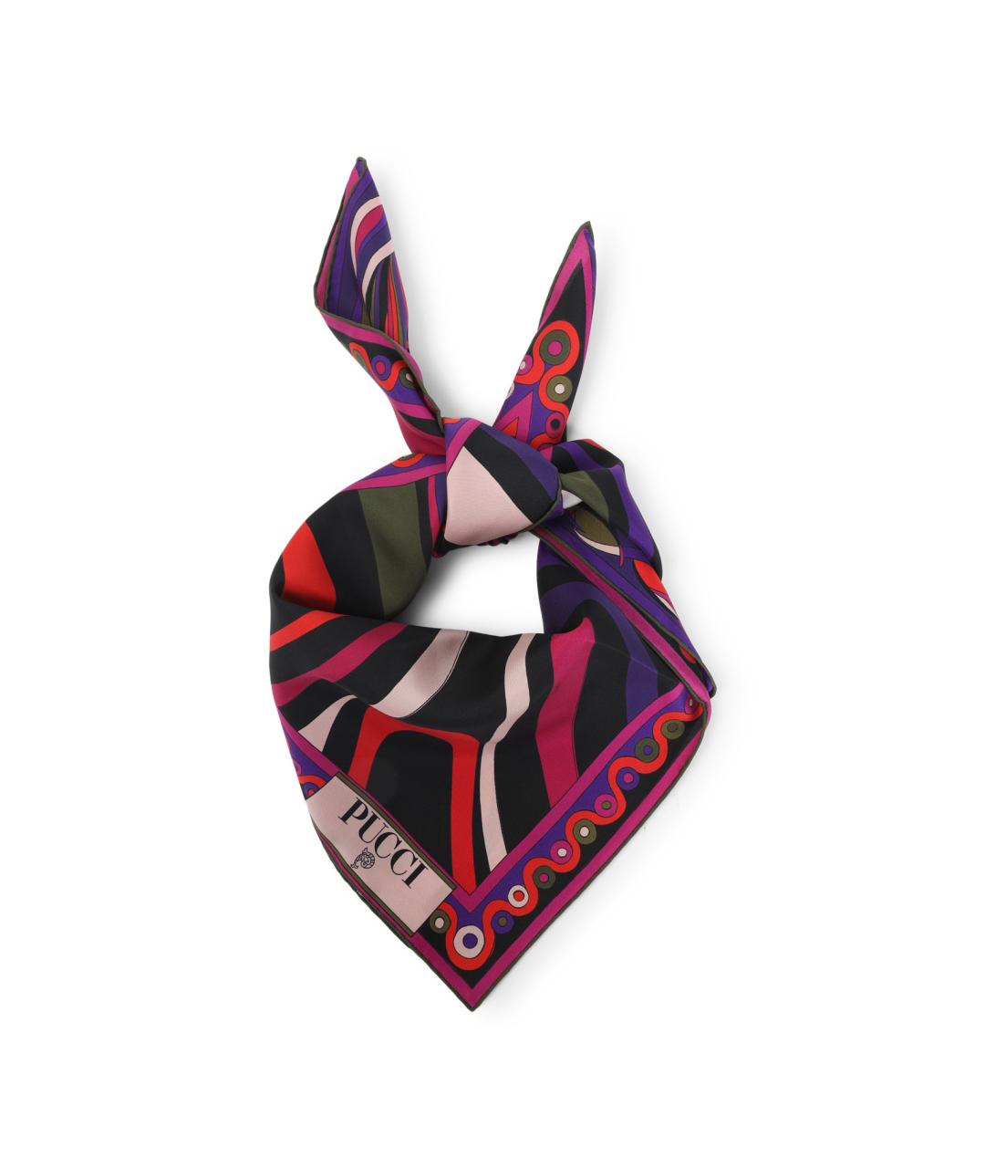 PUCCI Мульти шелковый платок, фото 1