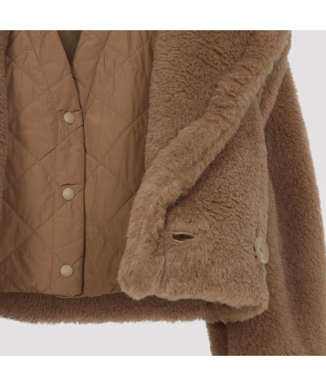 MAX MARA Коричневая шерстяная шуба, фото 6