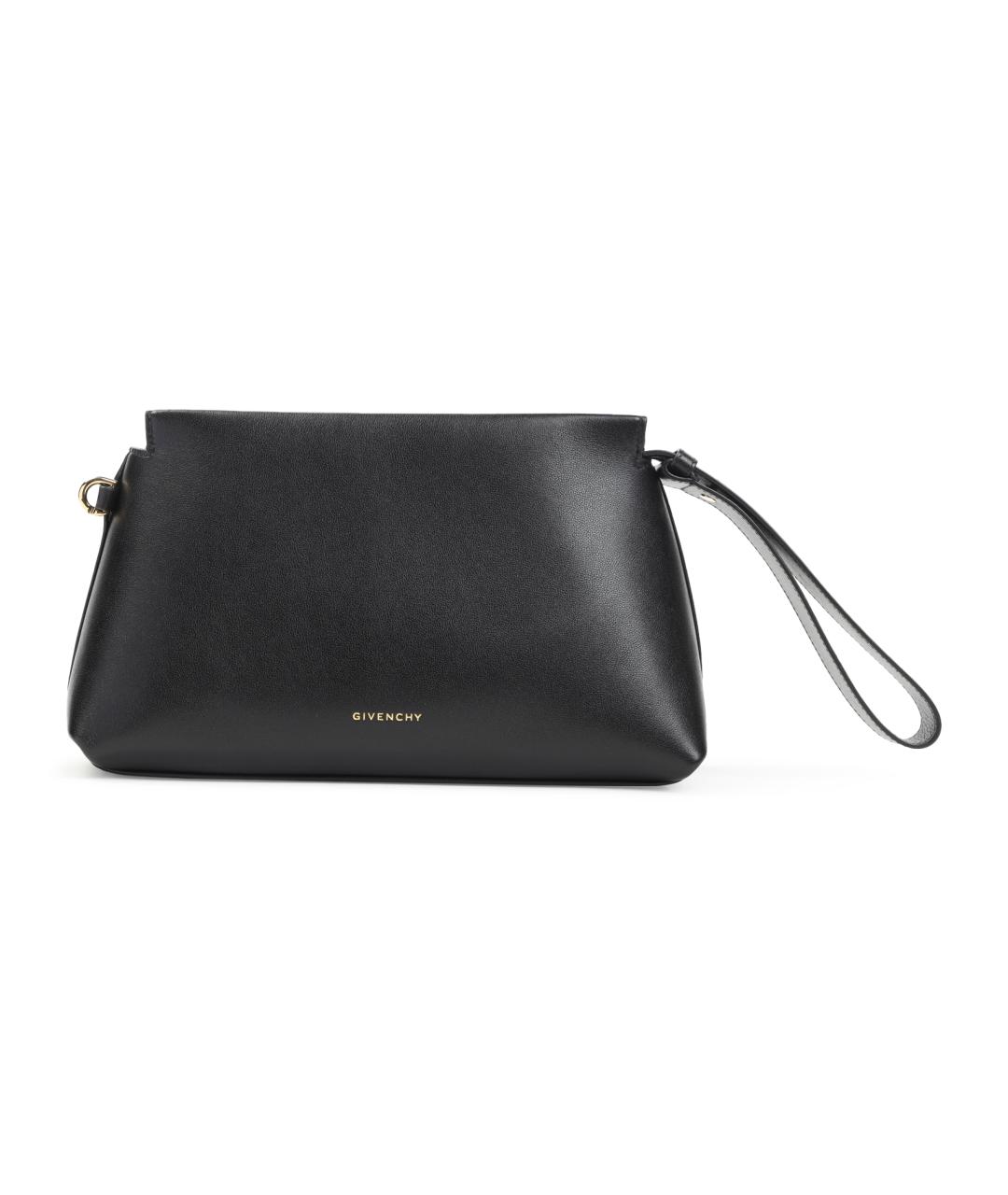 GIVENCHY Черная кожаная сумка с короткими ручками, фото 1