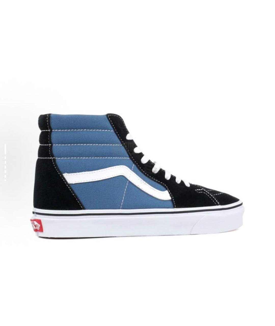 VANS Синие замшевые кроссовки, фото 4