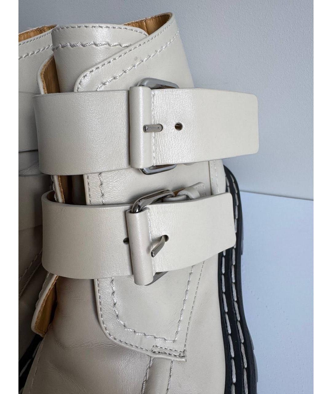 PROENZA SCHOULER Бежевые кожаные ботинки, фото 6