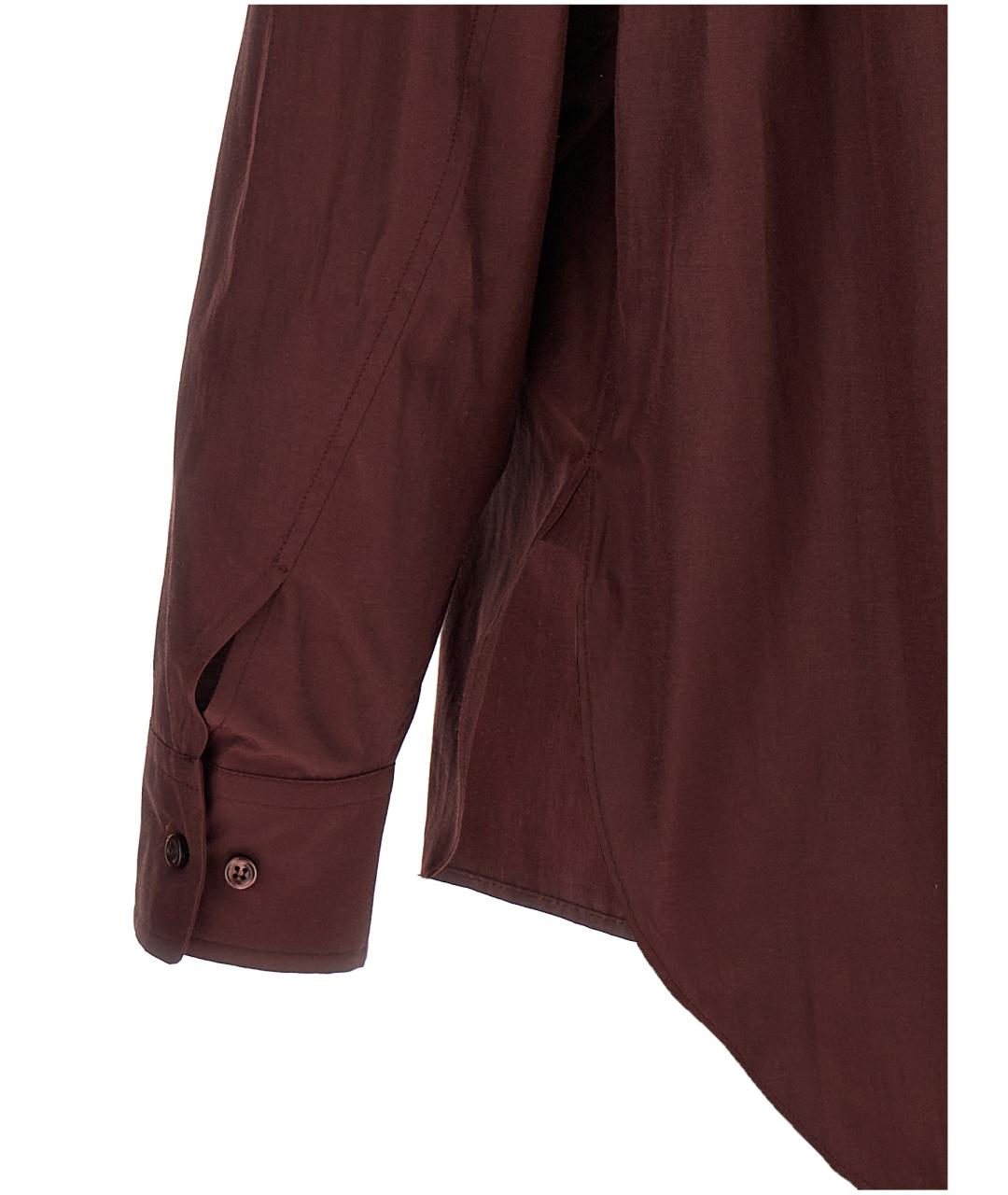 THE ANDAMANE Коричневая хлопковая блузы, фото 4