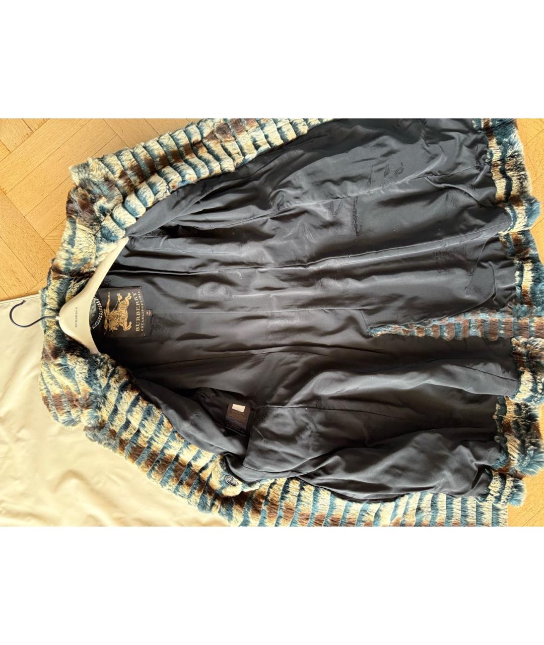 BURBERRY Мульти меховая шуба, фото 3