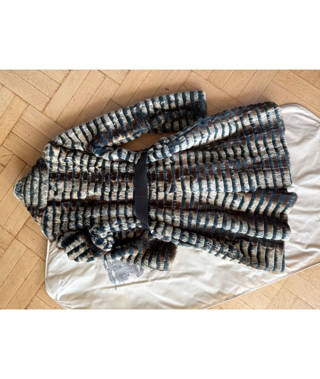 BURBERRY Мульти меховая шуба, фото 2