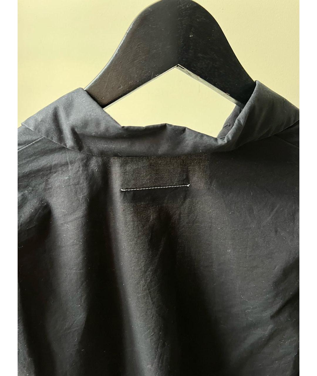 MM6 MAISON MARGIELA Черная хлопковая рубашка, фото 5